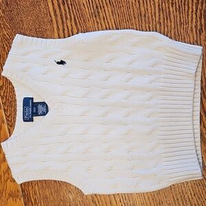 Polo Sweater Vest off-white Kids Size 2T